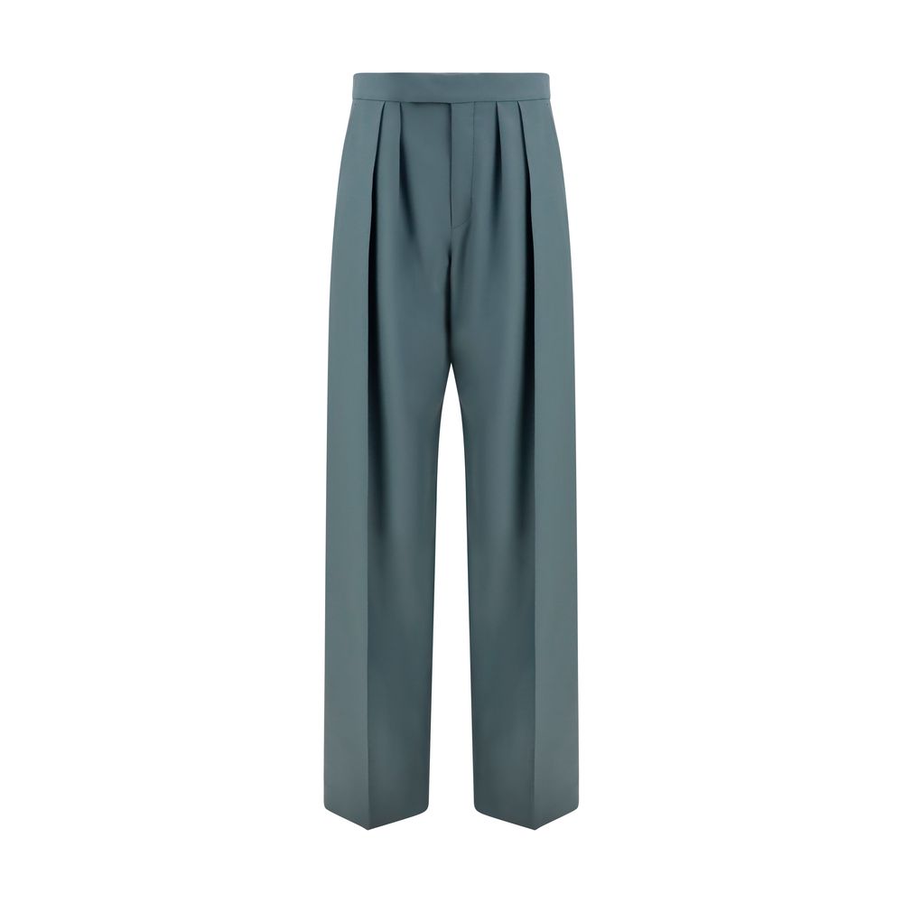 Pantaloni eleganti Chloé Bicolor Wool Oves Aries
