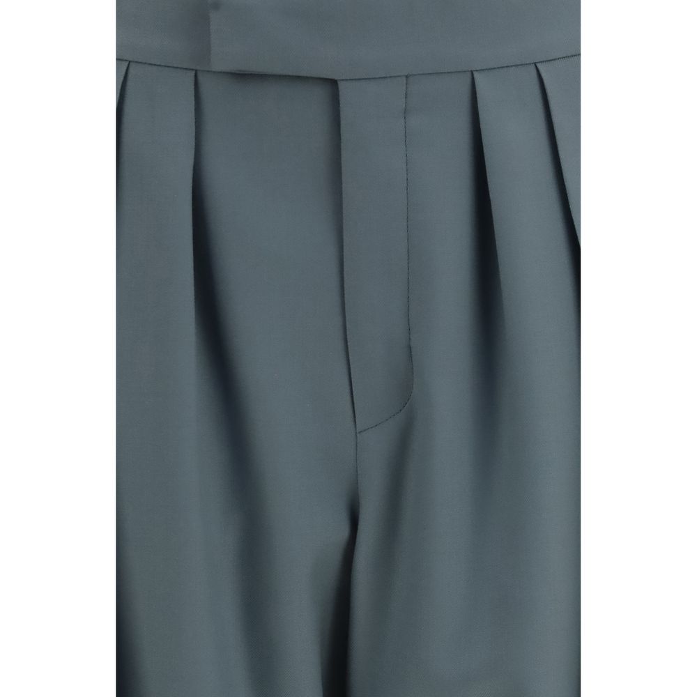 Pantaloni eleganti Chloé Bicolor Wool Oves Aries