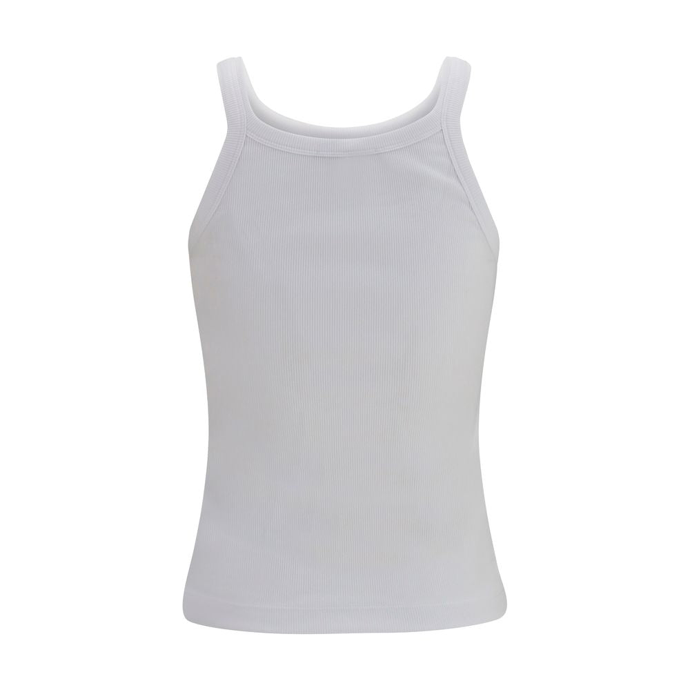 T-shirt sans manches Fendi en coton blanc