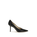 Décolleté Jimmy Choo nere in pelle di vitello Bos Taurus con tacco alto