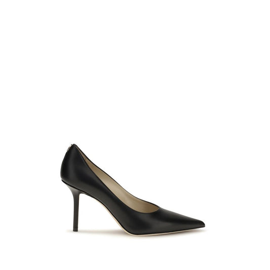 Escarpins Jimmy Choo en cuir de veau noir Bos Taurus à talon haut