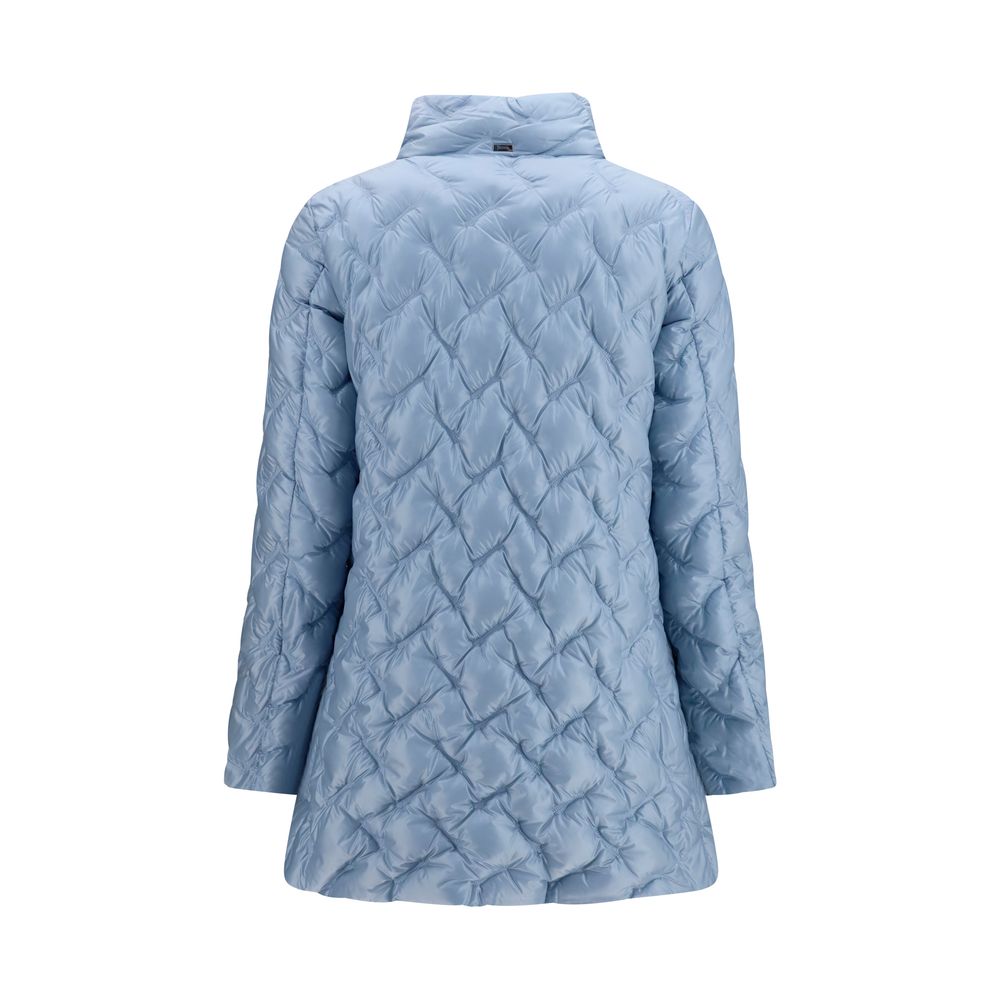 Herno Blaue Polyester-Langjacke