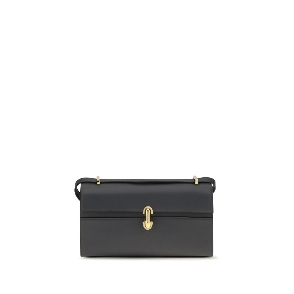 Savette Gray Calf Leather Bos Taurus Umhängetasche