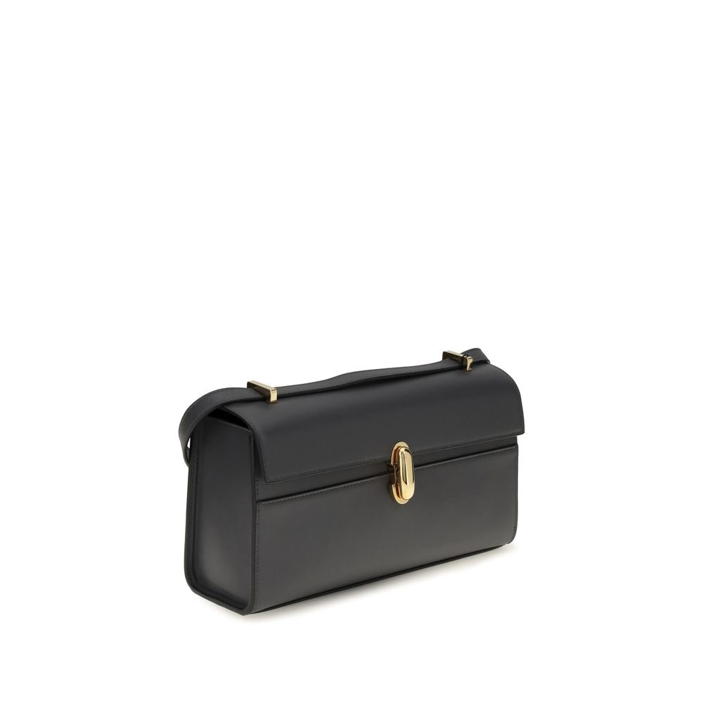 Savette Gray Calf Leather Bos Taurus Umhängetasche