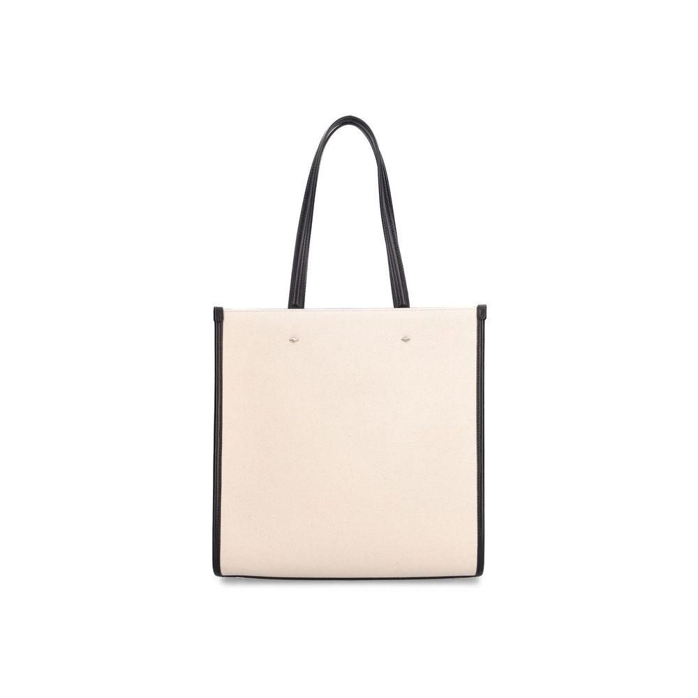 Jimmy Choo Beige Canvas Shopper