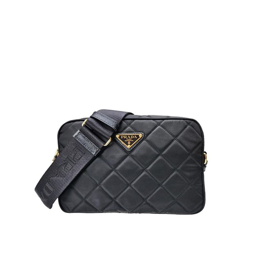 Prada zwarte nylon crossbodytas