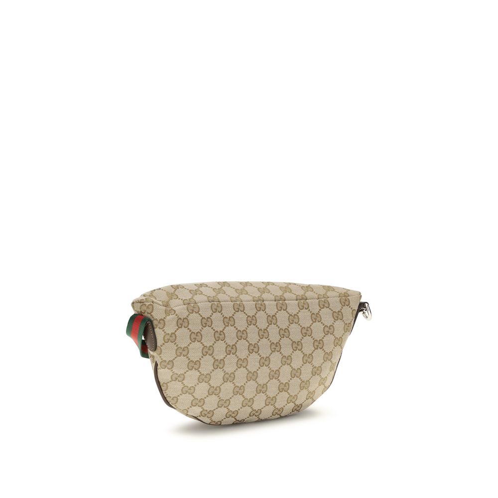 Gucci Schultertasche aus beigem Stoff