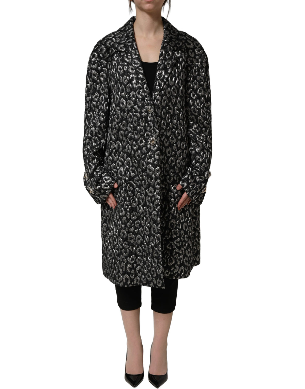 Di Stavnitser bruine lange trenchcoatjas van mohair met ceintuur