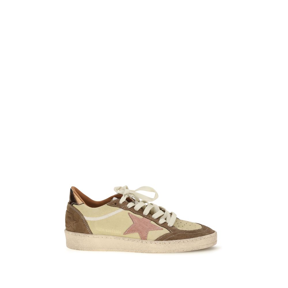 Golden Goose Beige Kalbsleder Bos Taurus Sneakers