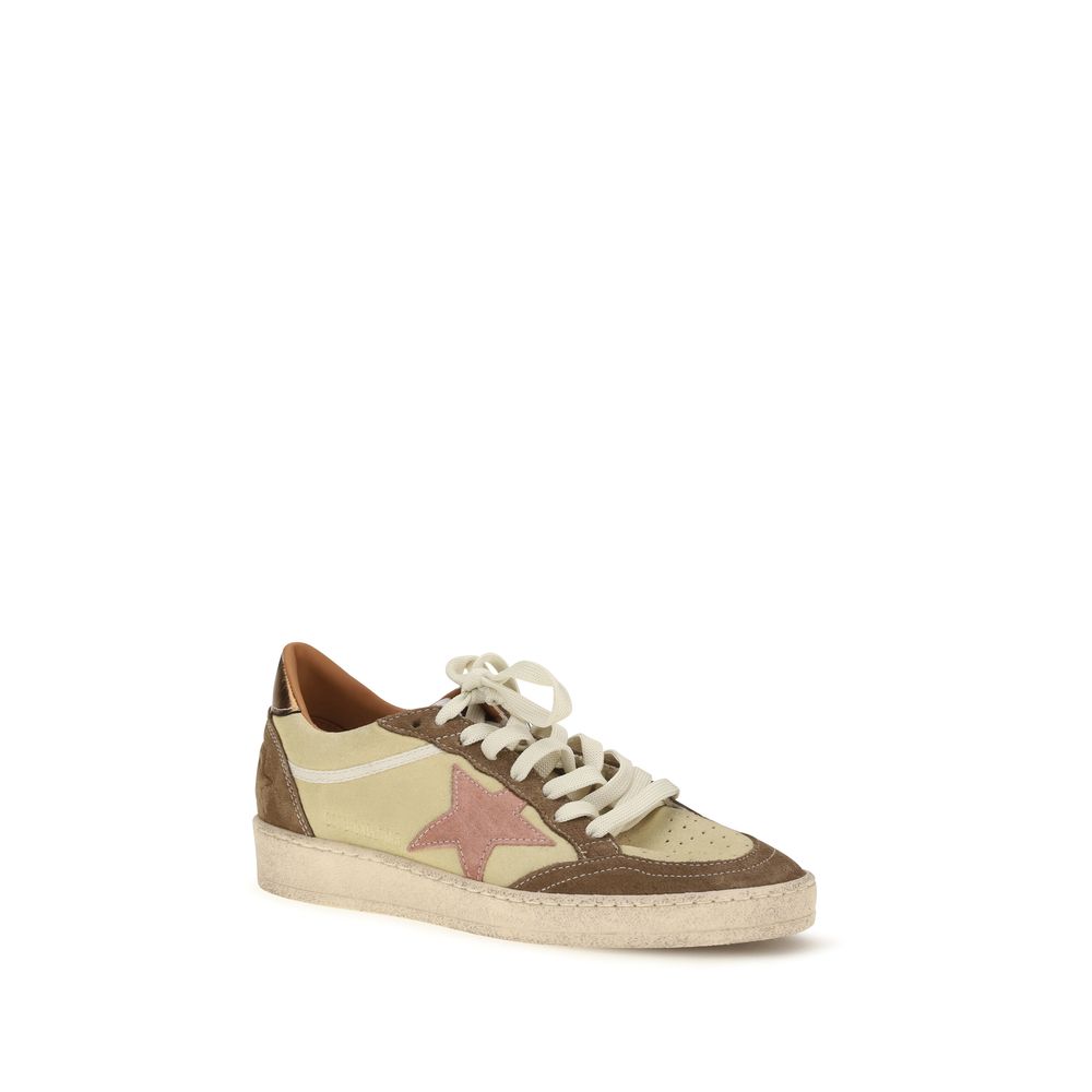 Golden Goose Beige Kalbsleder Bos Taurus Sneakers