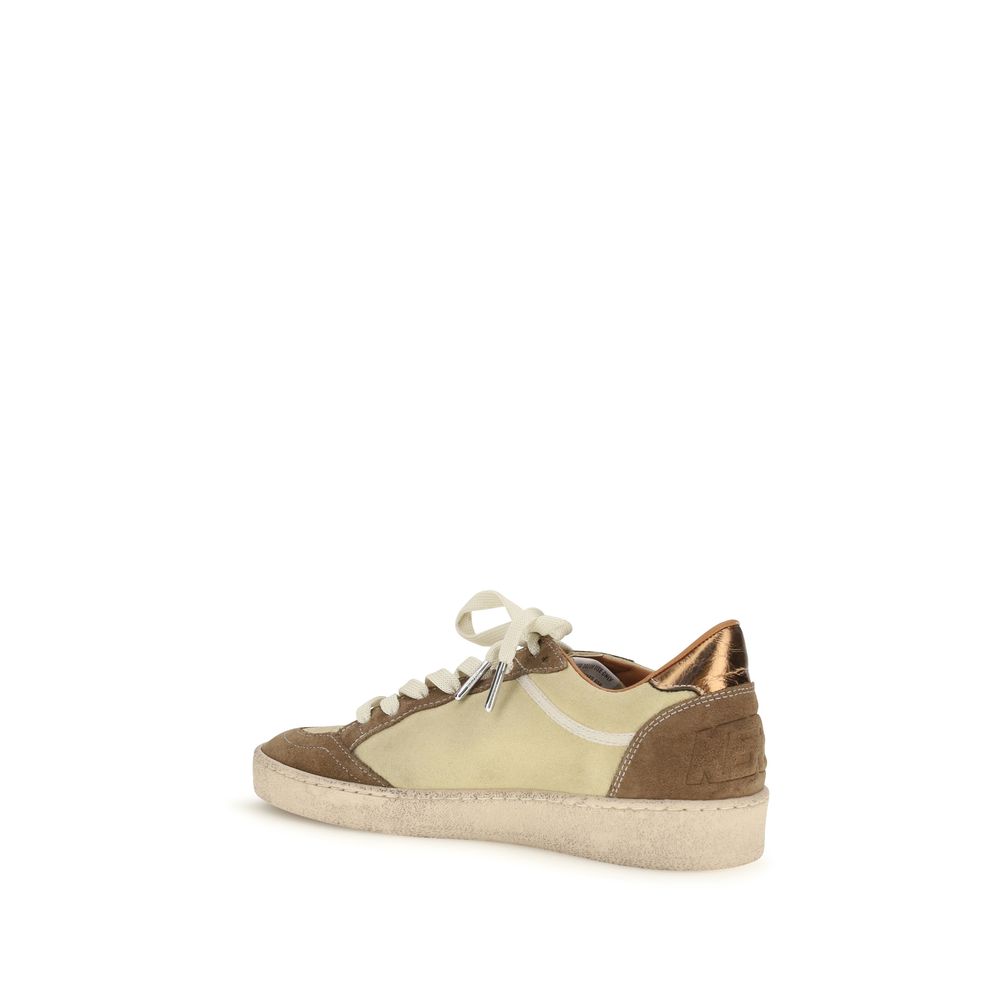 Golden Goose Beige Kalbsleder Bos Taurus Sneakers