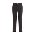 Brunello Cucinelli Braune Baumwoll-Jeans im Relaxed Fit