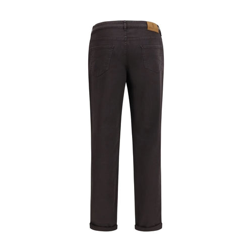 Brunello Cucinelli Braune Baumwoll-Jeans im Relaxed Fit