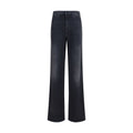 Gucci Schwarze Jeans mit geradem Bein aus Baumwolle