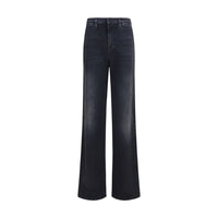 Gucci Black Cotton Straight-Leg Jeans
