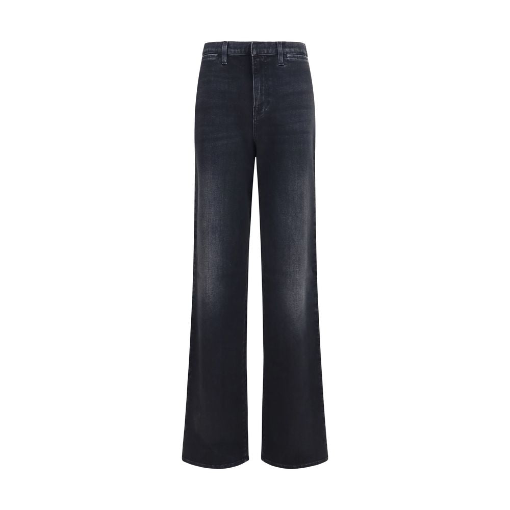 Gucci Schwarze Jeans mit geradem Bein aus Baumwolle