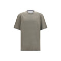 Brunello Cucinelli Bicolor-T-Shirt aus Baumwolle