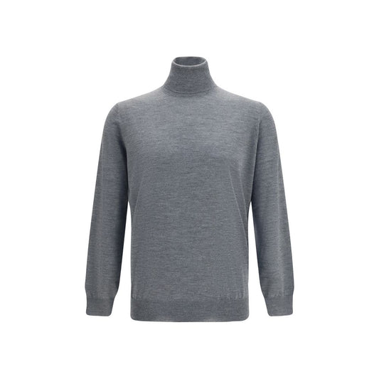 Brunello Cucinelli Maglione dolcevita Oves Aries in lana grigia