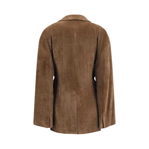 Brunello Cucinelli brun viskossjacka i lång modell
