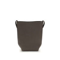 Borsa a Spalla The Row Bos Taurus in Pelle di Vitello Marrone
