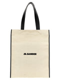 Jil Sander Bicolor Jute Tragetasche