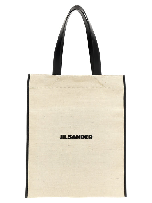 Jil Sander Bicolor Cotton Tote Bag