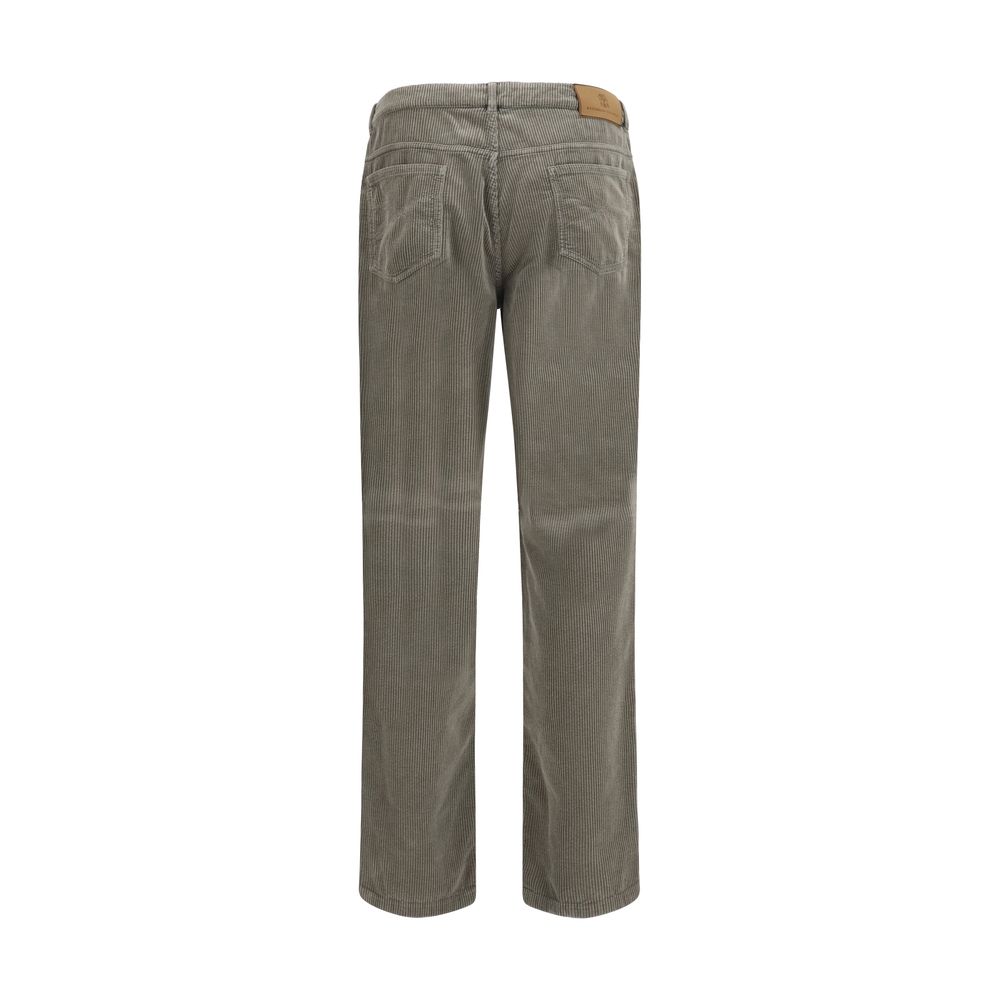 Brunello Cucinelli Bicolor Casual Byxor i Bomull