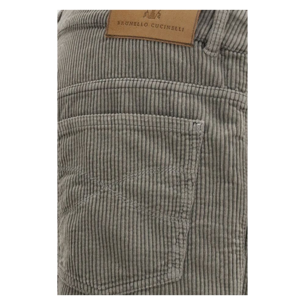 Brunello Cucinelli Bicolor Casual Byxor i Bomull