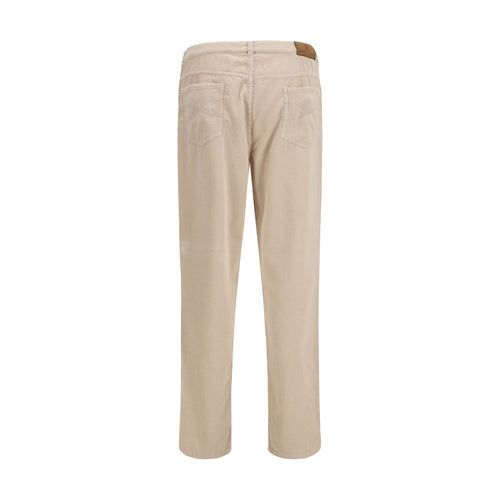 Brunello Cucinelli Pantalón Casual de Algodón Beige