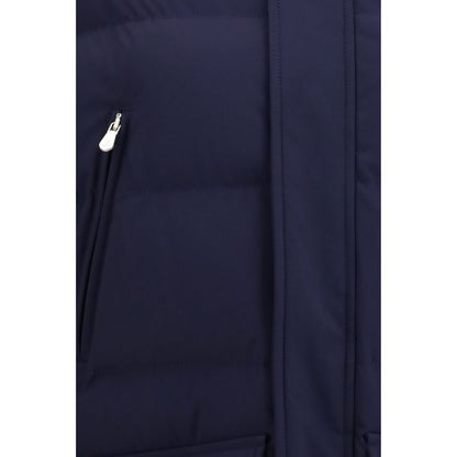 Brunello Cucinelli Blue Goose Down Shell Jacket