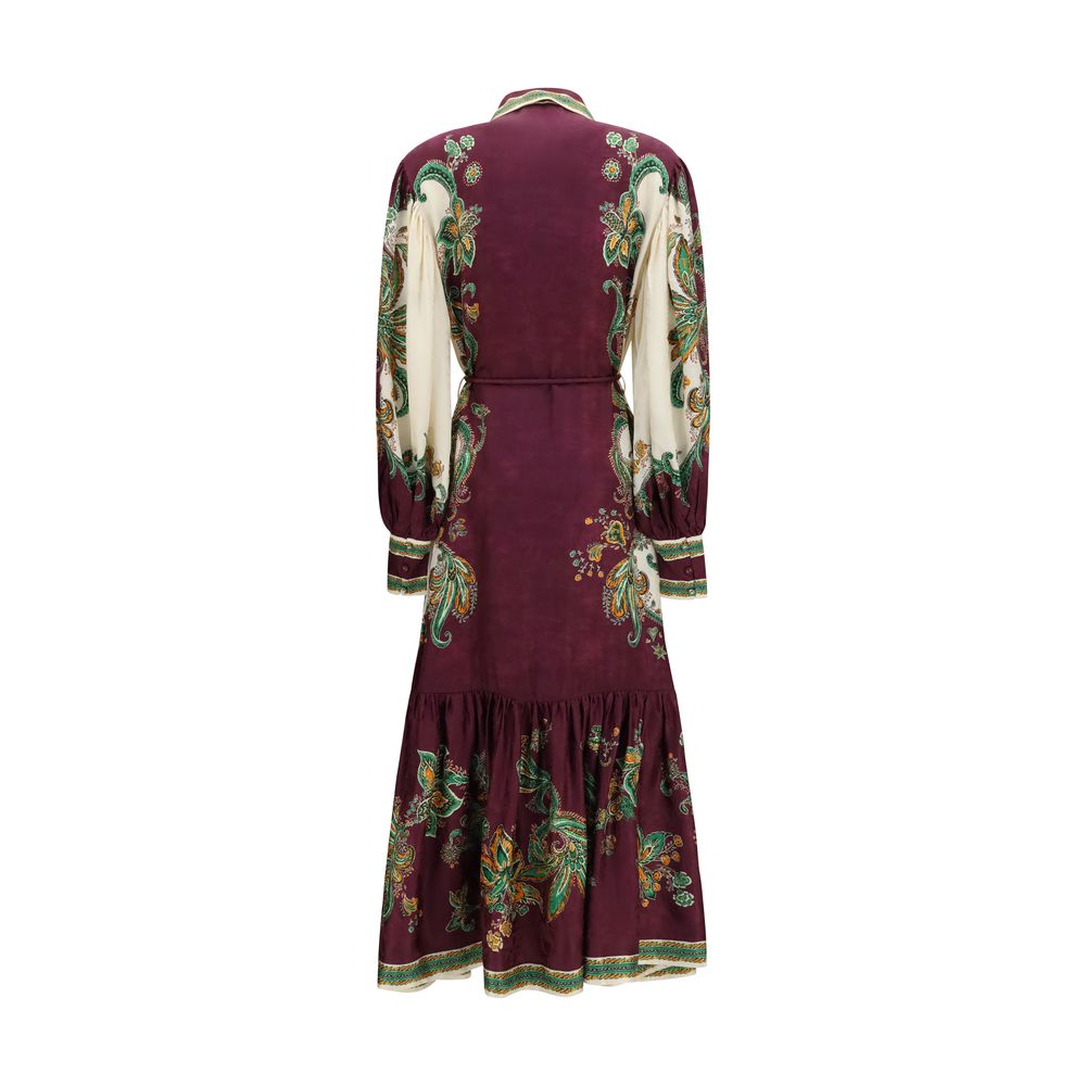Alemais Mehrfarbiges Viskose Freizeitkleid
