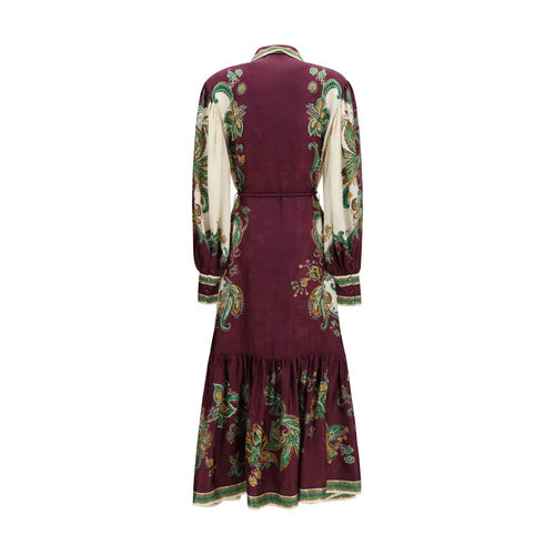 Alemais Mehrfarbiges Viskose Freizeitkleid
