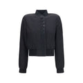 Alexander McQueen Bomber in poliestere nero
