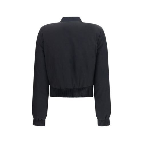 Alexander McQueen Zwarte Polyester Bomber