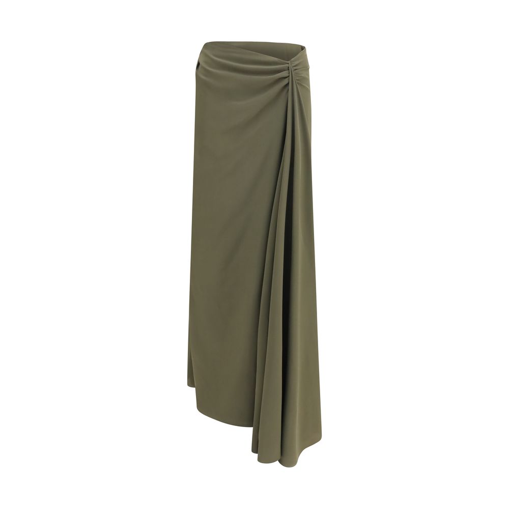 Alexander McQueen Zweifarbiger Seidenmaxirock