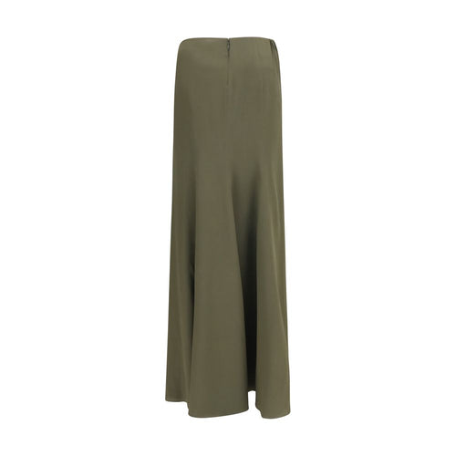 Alexander McQueen Zweifarbiger Seidenmaxirock