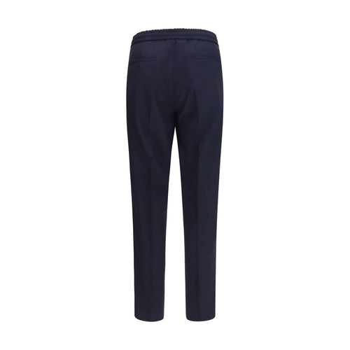 Brunello Cucinelli Blå Ylle Byxor Oves Aries Casual