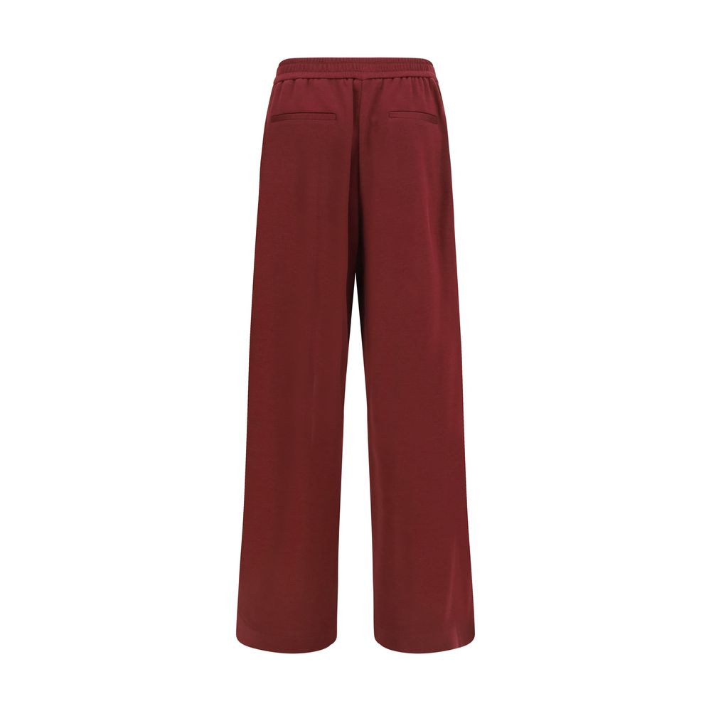 Brunello Cucinelli Bordeaux Katoenen Sportbroek