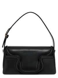 Valentino Garavani Black Leather Shoulder Bag