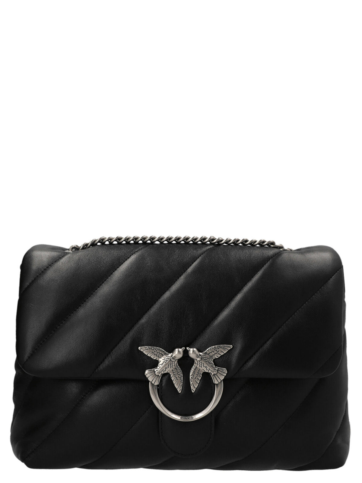 Borsa a tracolla PINKO in pelle di agnello nera