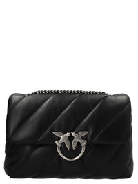 Borsa a tracolla PINKO in pelle di agnello nera