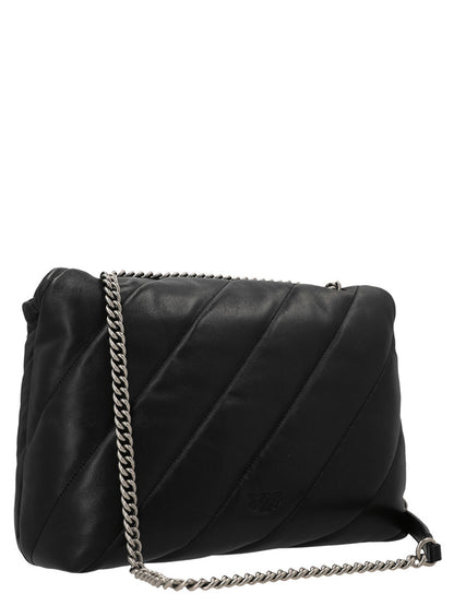 Borsa a tracolla PINKO in pelle di agnello nera