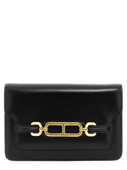 Tom Ford Black Leather Crossbody Bag