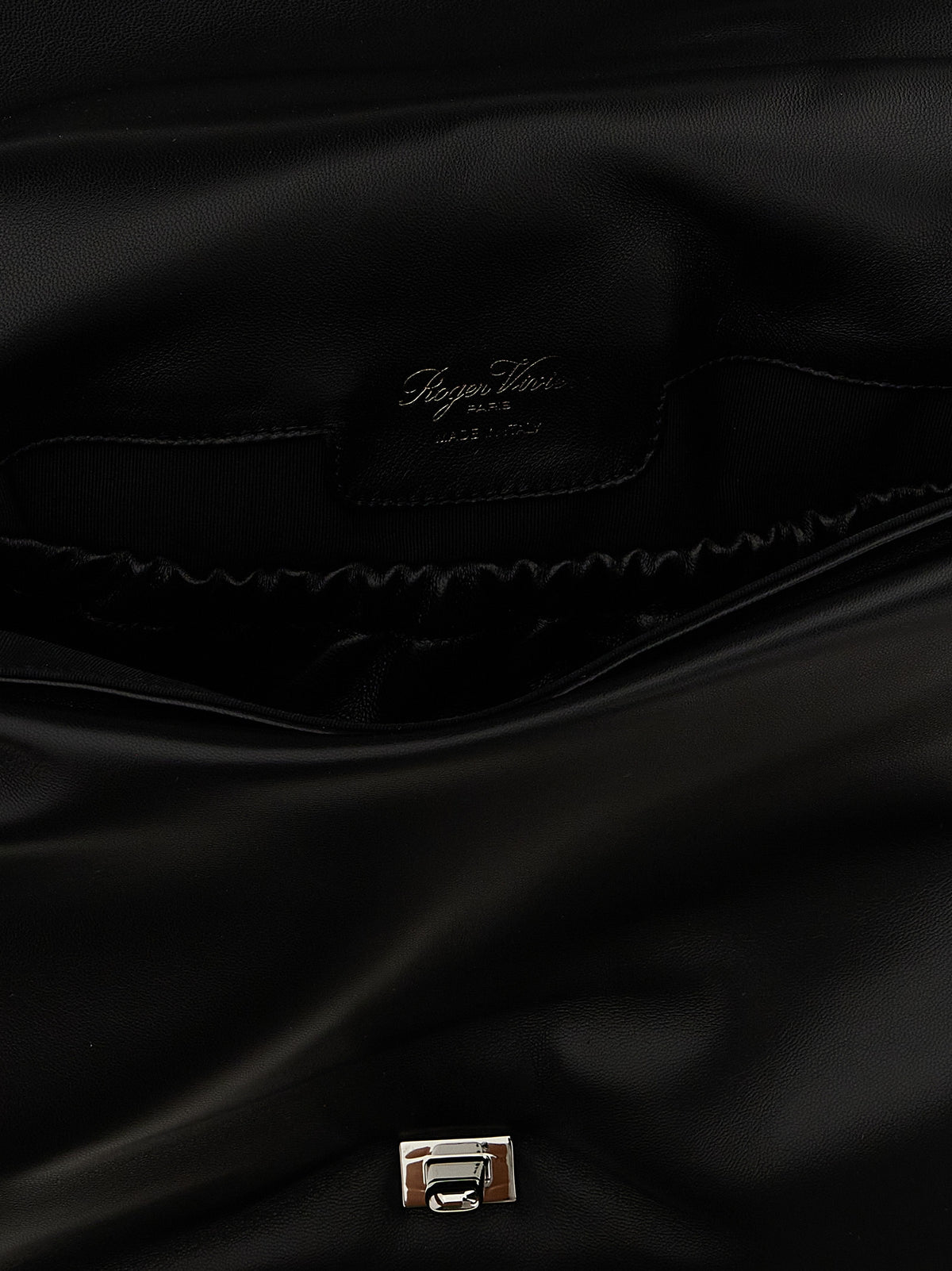 Roger Vivier Schoudertas van Zwart Leer