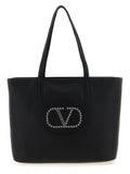 Valentino Garavani Schultertasche aus schwarzem Kalbsleder