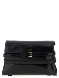 Moschino Black Leather Crossbody Bag