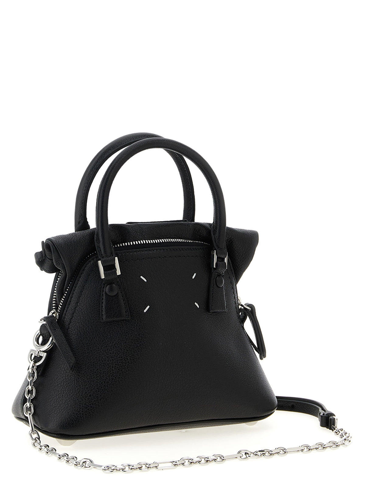 Bolso Maison Margiela de piel de becerro negra