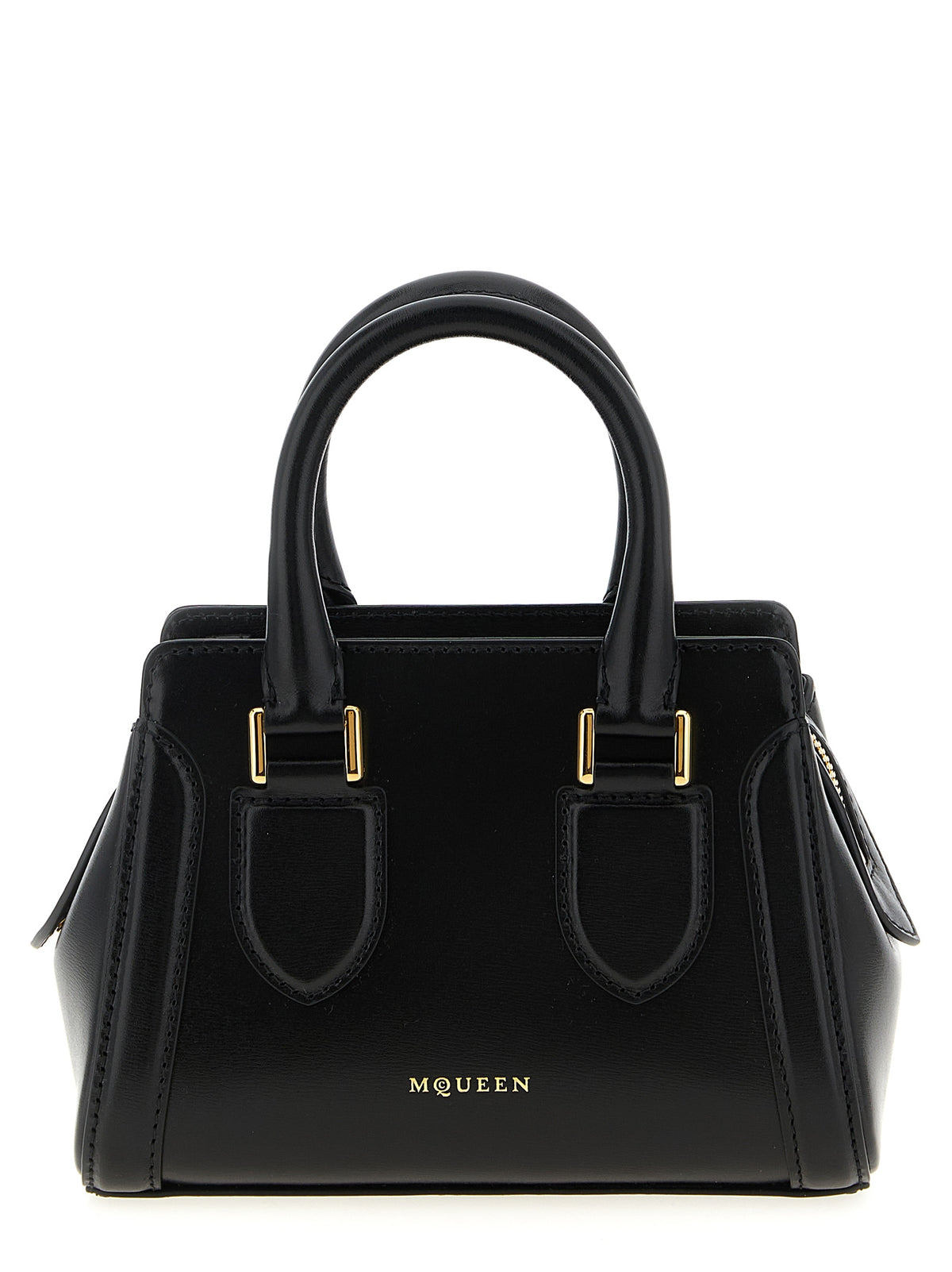 Alexander McQueen Handtasche aus schwarzem Kalbsleder