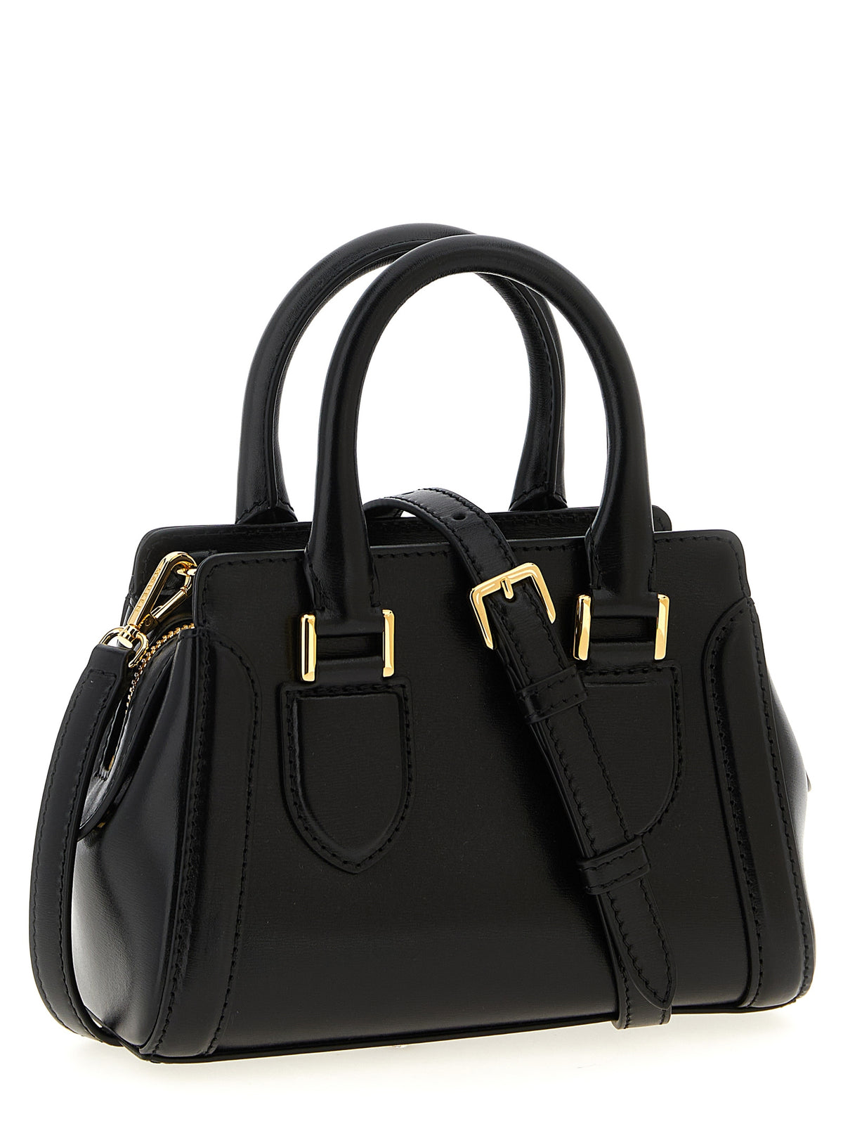Alexander McQueen Handtasche aus schwarzem Kalbsleder