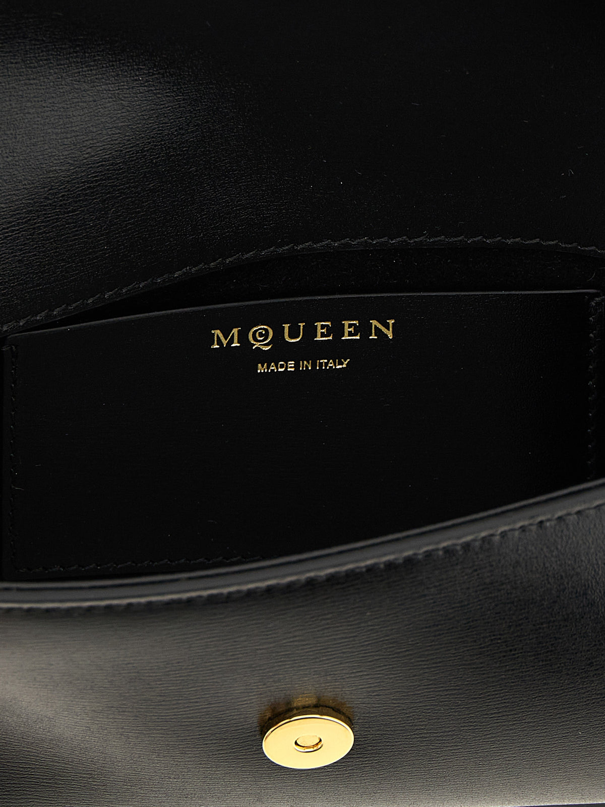 Alexander McQueen Umhängetasche aus schwarzem Kalbsleder